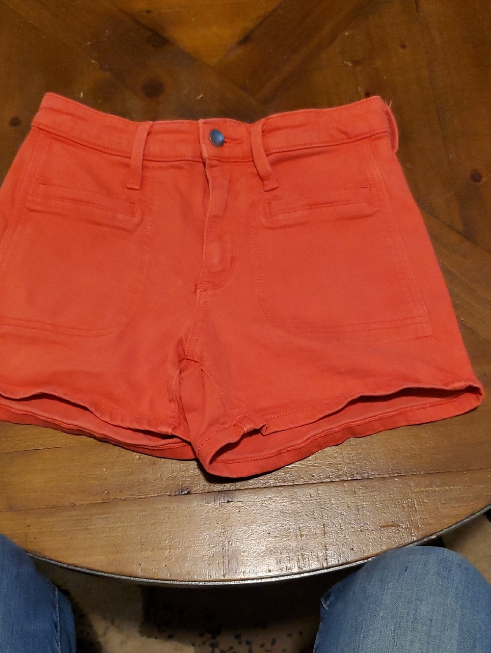 Universal Thread Coral High-Rise Denim Shorts